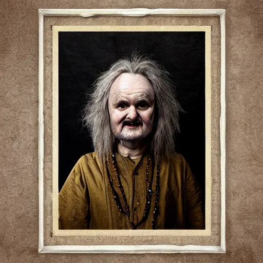 Image similar to grainpunk sacred detailed portrait of jim broadbent