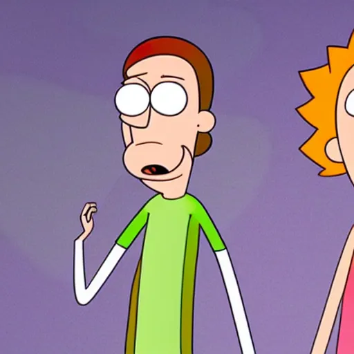 Image similar to phineas and ferb rick and morty