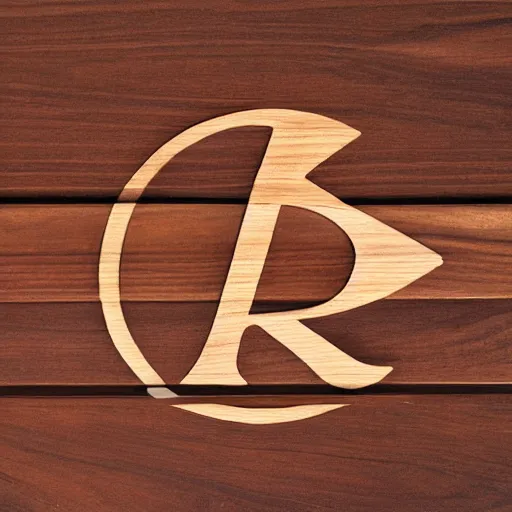 Prompt: minimalism logo of the letters ks on walnut wood.