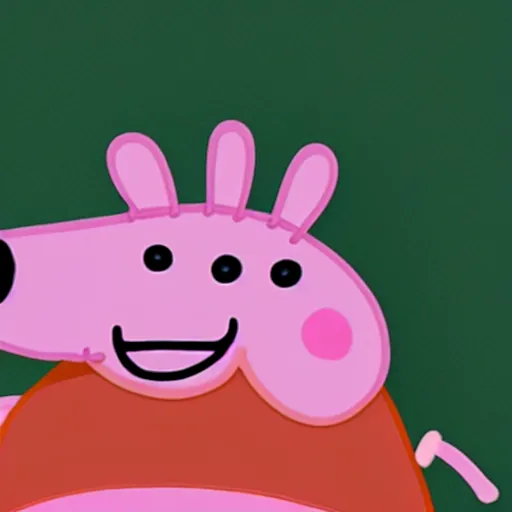 Prompt: peppa pig using a censored object