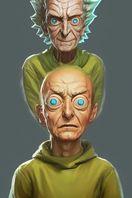 Image similar to A highly detailed full body portrait painting of Morty from Rick and Morty, Greg Rutkowski, trending on artstation