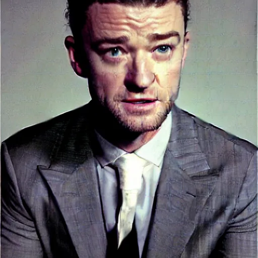 Image similar to justin timberlake as drawn by frank frazetta