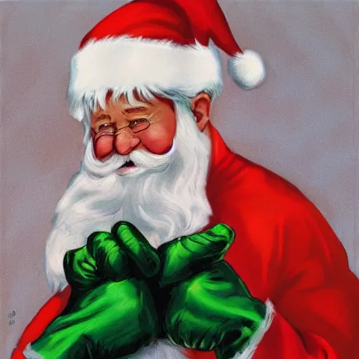 Prompt: “Santa clause in the style of alex ross”