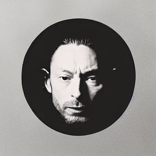 Image similar to thom yorke face made off carbonara, more details, more spaghetti,