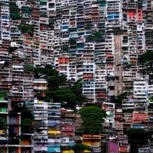 Image similar to rio de janeiro favela, wong kar wai, hyper - realistic, 8 k