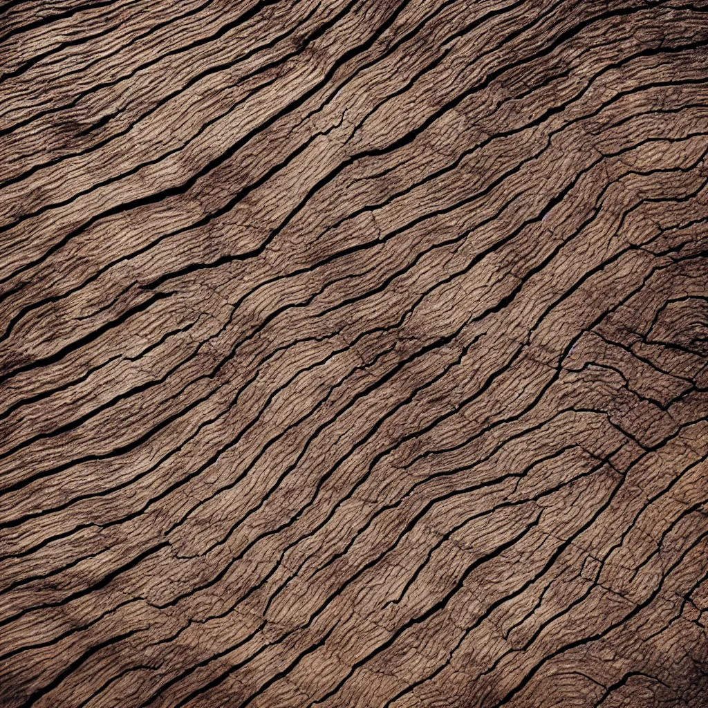 Image similar to old wood wrinkled surface texture, mountain terrain photo from above