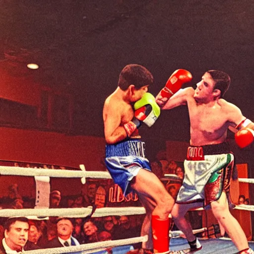 boxing match between little mac and glass joe by neil Stable