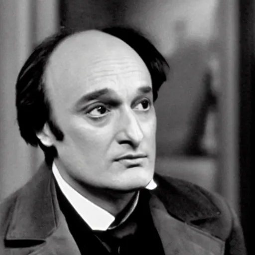 Prompt: charles baudelaire as the suspect in an episode of columbo