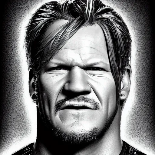 Prompt: portrait of chris jericho, digital art, realistic, detailed, artstation