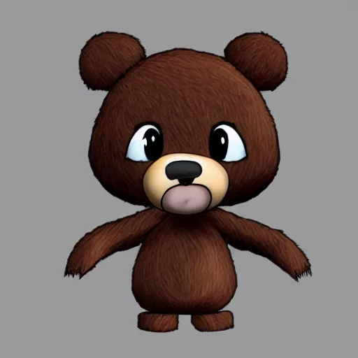 Prompt: chibi bear, anime style, 3 d