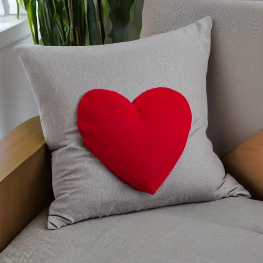 Image similar to a heart shaped red pillow, photo, mothers day