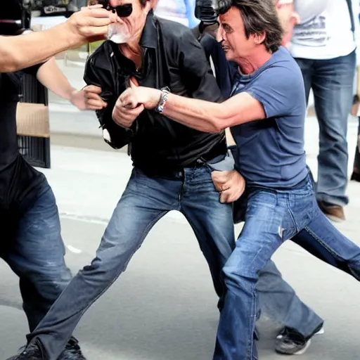 Image similar to Richard Hammond punches a paparazzi in the face, highly detailed