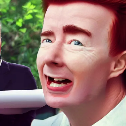 rickrolling someone, hyper realistic, 4 k | Stable Diffusion | OpenArt