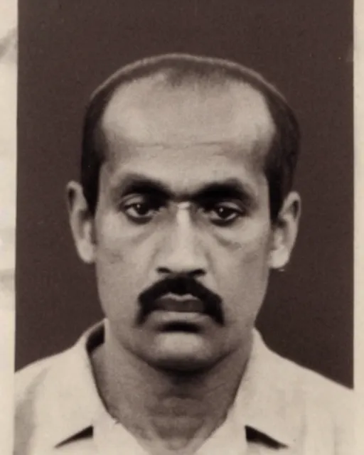 Prompt: a police mugshot of carlton shanahan in india