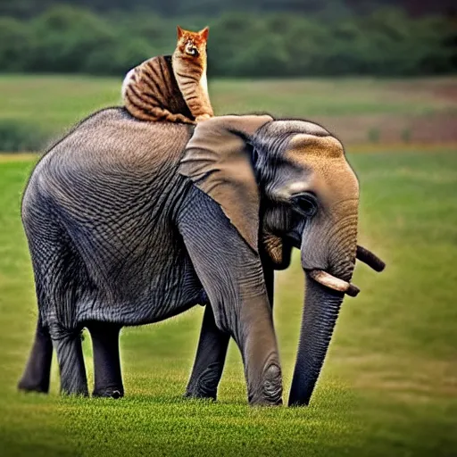 Prompt: an elephant with wings that looks like a cat, photography