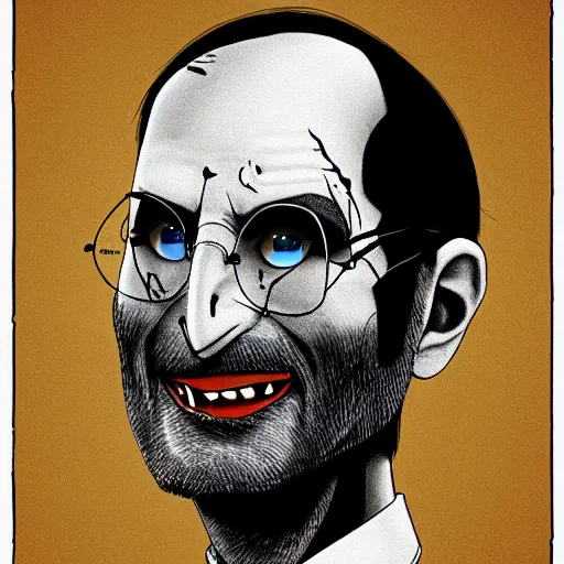 Image similar to zombie Steve Jobs