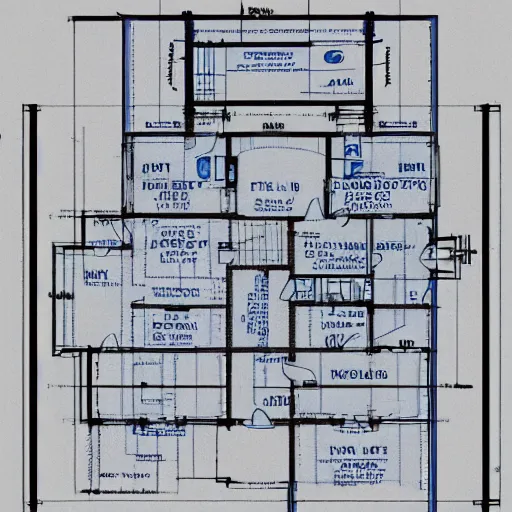 Prompt: a house blueprint