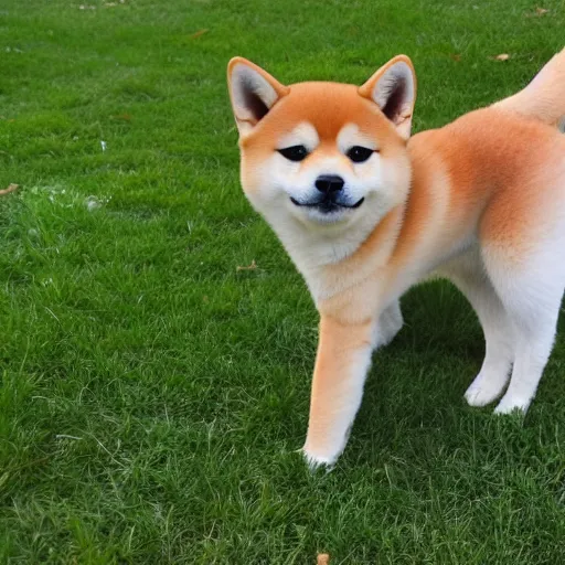 Image similar to photo of a shiba inu-cat mix