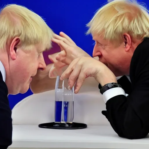 Image similar to putin slapping Boris Johnson