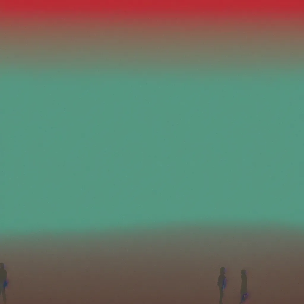 Prompt: boards of canada album cover, turquoise gradient film