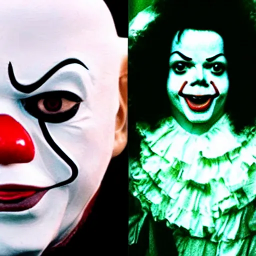 Prompt: Michael Jackson as Pennywise