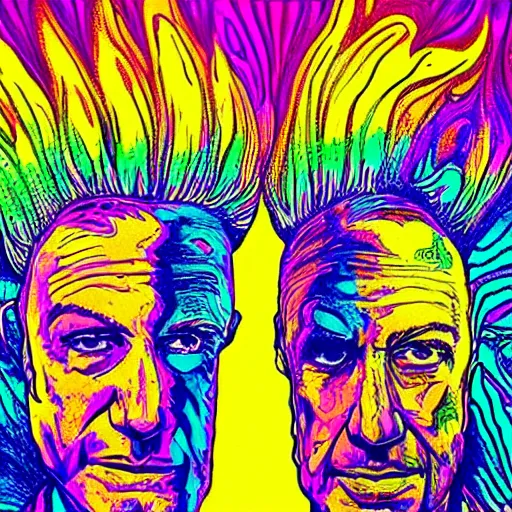 Image similar to better call saul psychedelic mushrooms