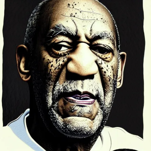 Image similar to bad pencil portrait of bill cosby