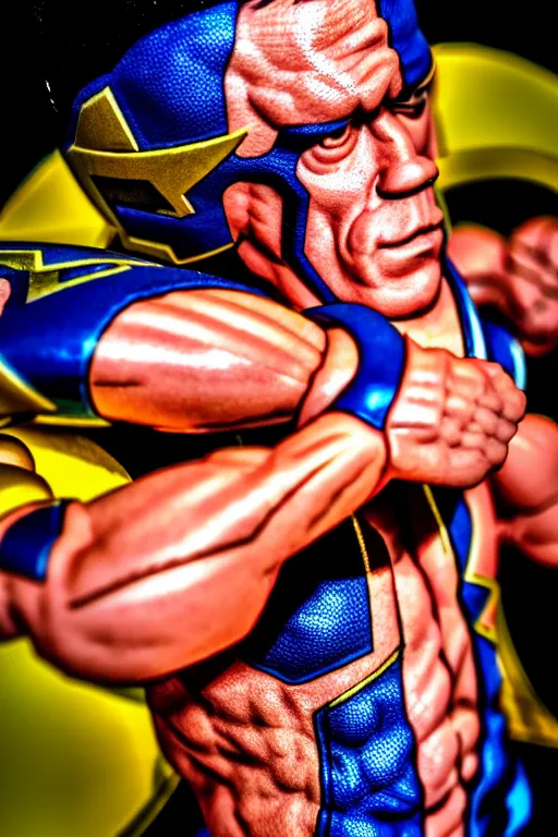 Image similar to john cena wrestling with kamen rider, high resolution, smooth, photorealistic, intricate, face features, body features, photorealistic, smooth, 4 k, aesthetic lighting, baroque object, sharp focus, hyperdetailed object, by : canon eos 5 d mark iv and sigma 7 0 - 2 0 0 mm f / 2. 8 dg os hsm sports