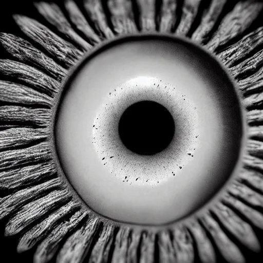 Prompt: detailed 4k photo of a grey eye