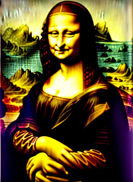 Image similar to portrait of mona lisa, by leonardo da vinci