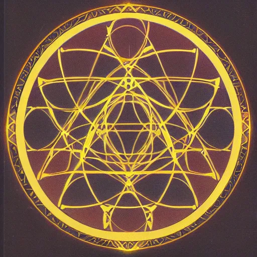 Prompt: sacred geometry instructional guide