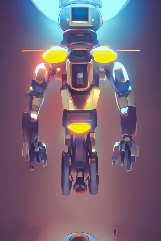 Image similar to metabots medabots medarotto medarot robot minimalist comics, behance hd by jesper ejsing, by rhads, makoto shinkai and lois van baarle, ilya kuvshinov, rossdraws global illumination ray tracing hdr radiating a glowing aura