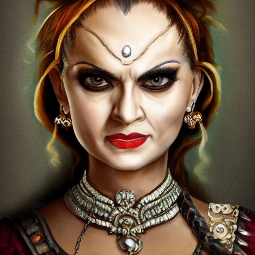 Image similar to mean suvari portrait, highly detailed