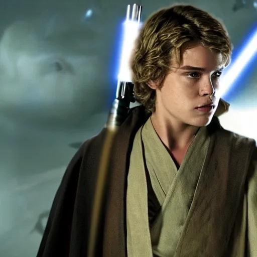 Image similar to joah hill as anakin skywalker in star wars episode 3, 8k resolution, full HD, cinematic lighting, award winning, anatomically correct