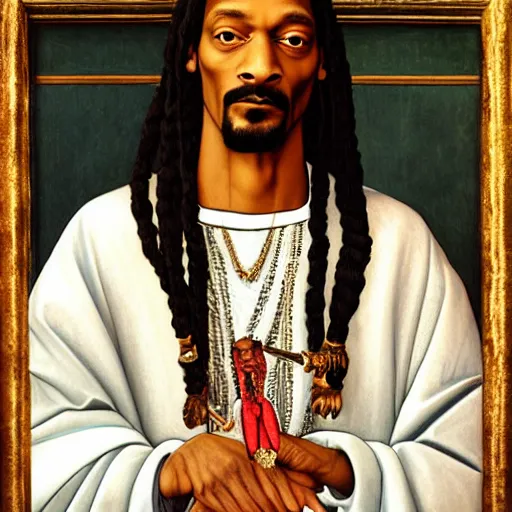 Prompt: Snoop Dogg, by bottichelli