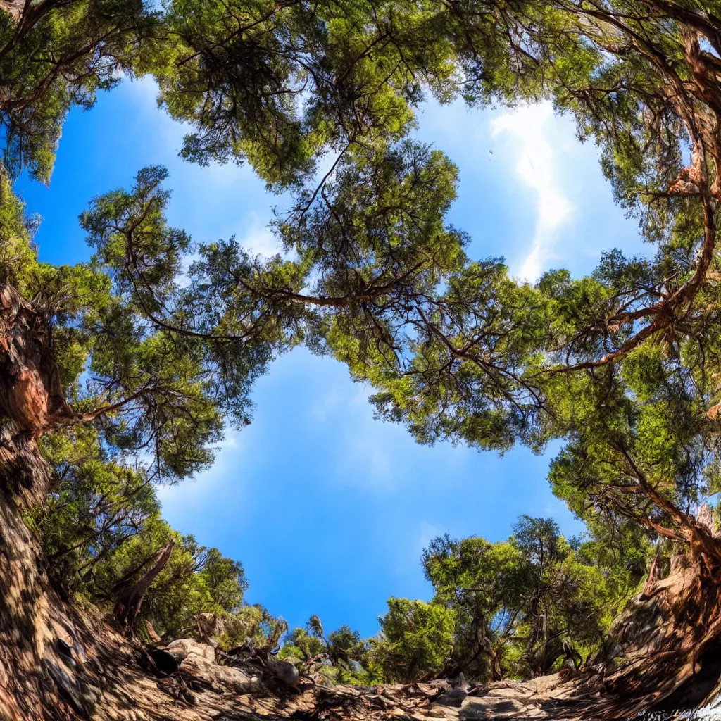 Image similar to 1 8 0 fisheye lens national park