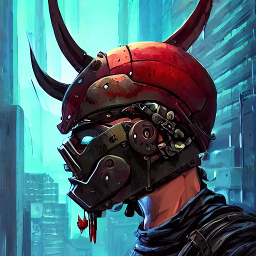 Image similar to cyberpunk viking helmet mask warrior goddess robot ninja fantasy, art gta 5 cover, official fanart behance hd artstation by jesper ejsing, by rhads, makoto shinkai and lois van baarle, ilya kuvshinov, ossdraws