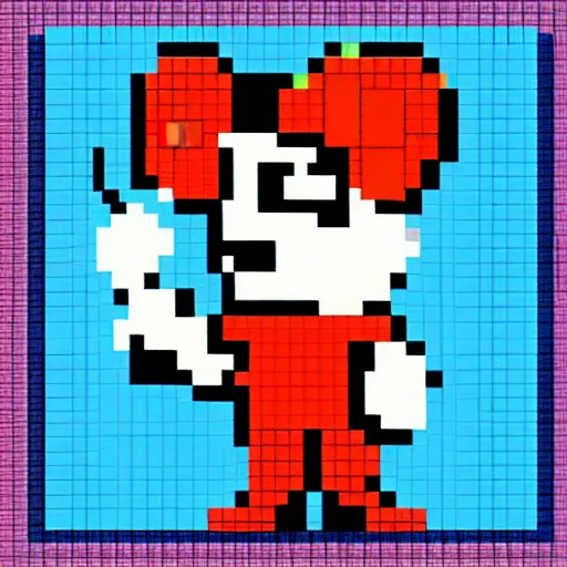 Image similar to Wizard mouse in laboratory, pixel art