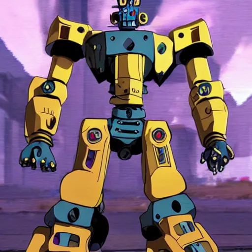 Image similar to A Stand robot named Big Iron from JoJo\'s Bizarre Adventure