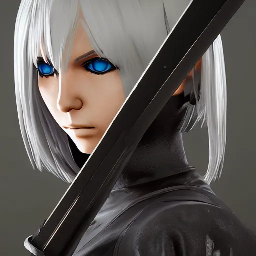 Image similar to blender render nier automata