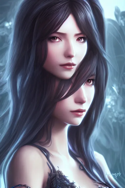 Prompt: Rinoa heartilly, fantasy, intricate, elegant, highly detailed, digital painting, artstation, concept art, matte, sharp focus, illustration