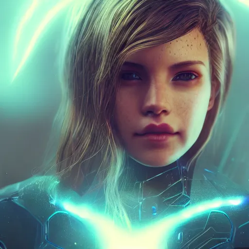 Image similar to artificial intelligence, digital art, highly detailed, trending on artstation, lens flare, atmosphere, hyper realistic, cinematic lightning, sharp focus, extreme details perfect face, pretty face, fine - face, 8 k, ultra texture, masterpiece