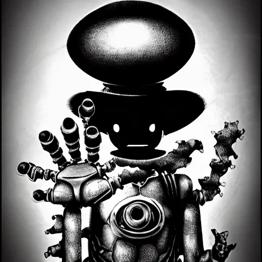 Image similar to alien robot luffy, thief, photography, by greg