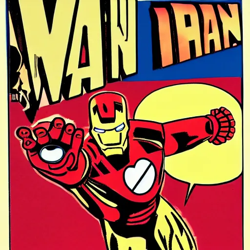 Prompt: a 5 0's iron man