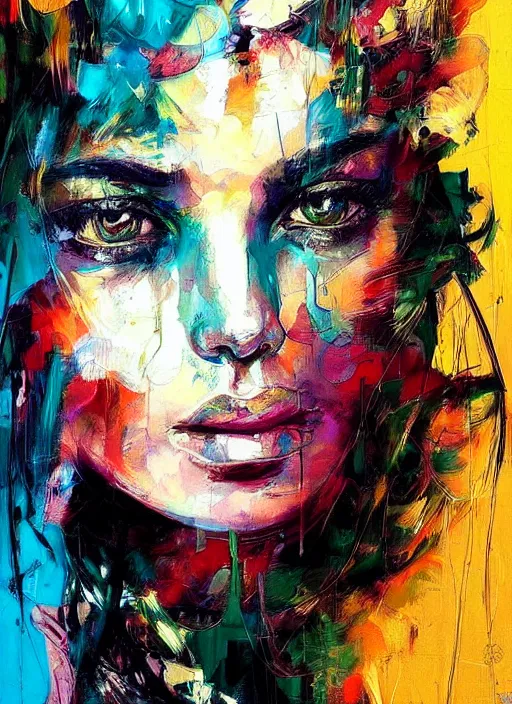 Image similar to masterpiece beautiful portrait by hopare