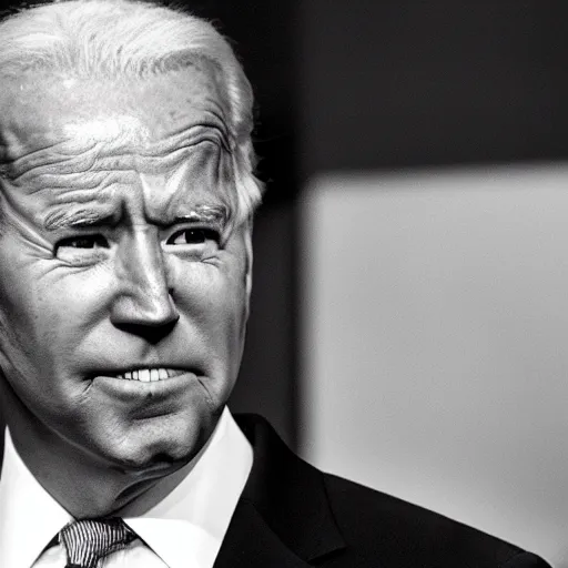 Image similar to joe biden thinking really deeply while math equations are flying around