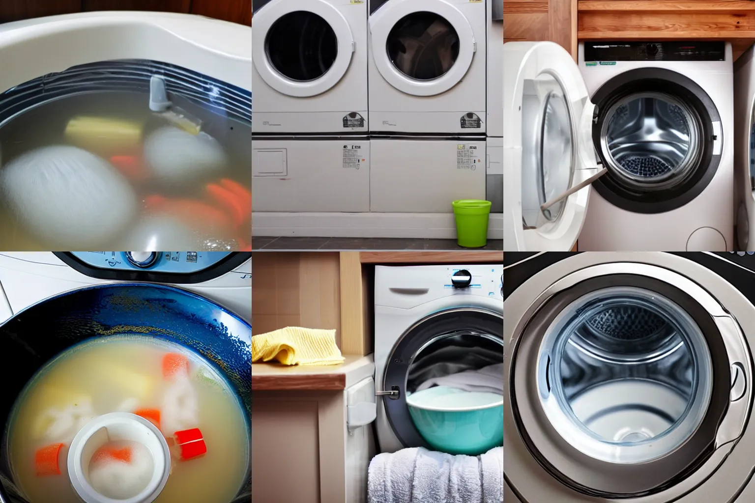 Prompt: washing machine soup