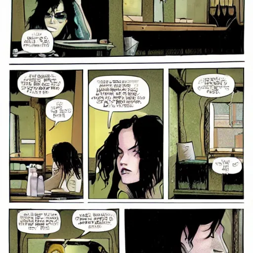 Image similar to an empathetic death from the'the sandman'comics, realism, soft lighting, cute, kindness, cafe