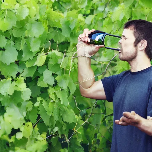 Prompt: photo of dmitry ivanov drinking vine