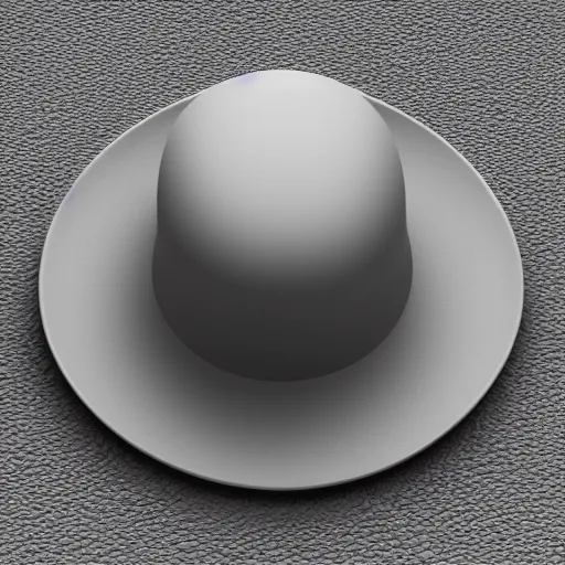 Prompt: isometric rendered 3 d object of hat, centralised, mohamed chahin, blender cycles render ultra detail, no background